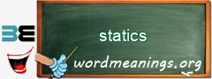 WordMeaning blackboard for statics